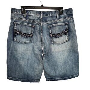 Helix Mens Denim Jean Shorts Size 40 Blue  Casual Wear Skater Streetwear